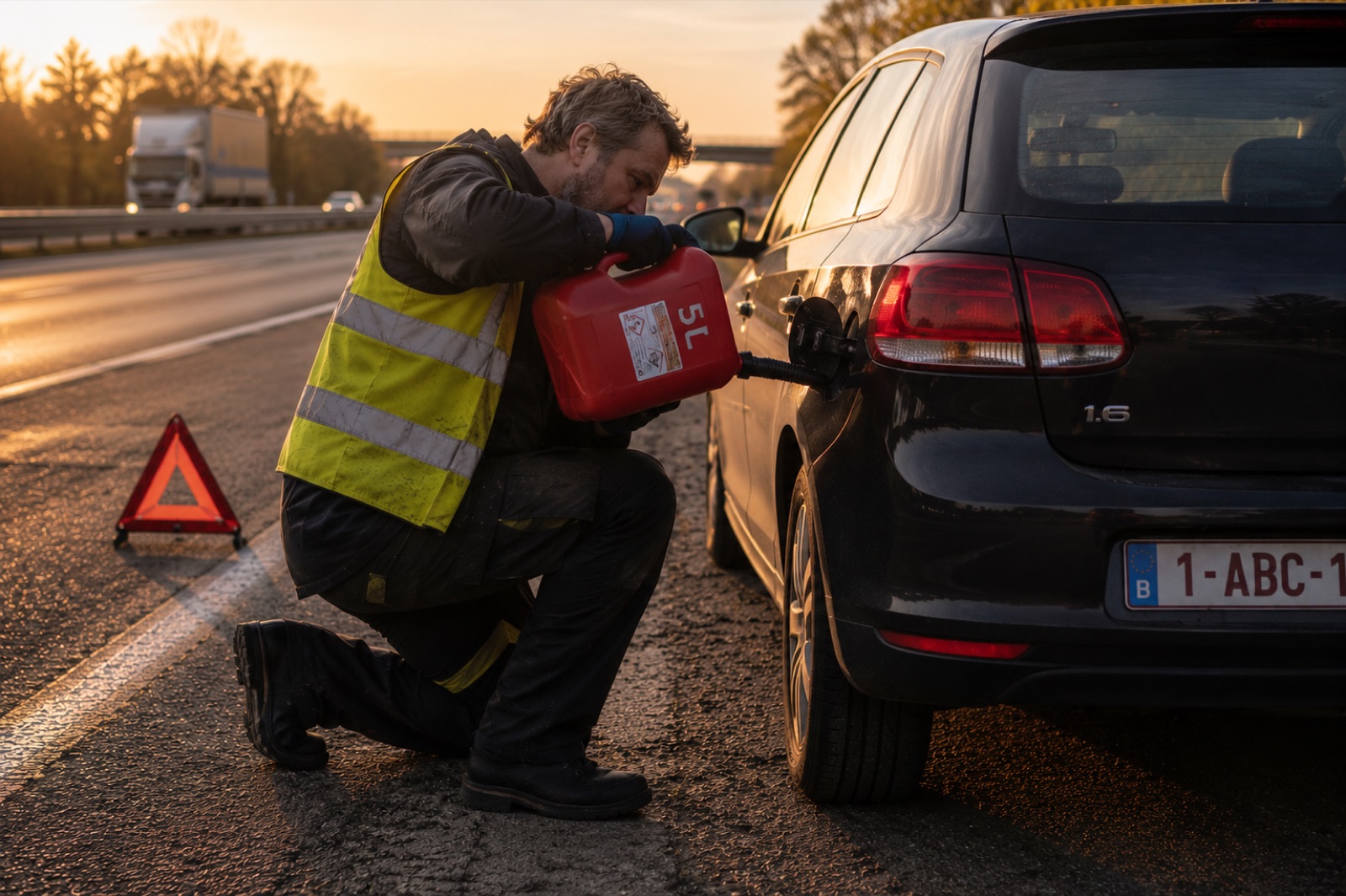 Fourniture de carburant en panne seche sur la route - livraison essence diesel ABD