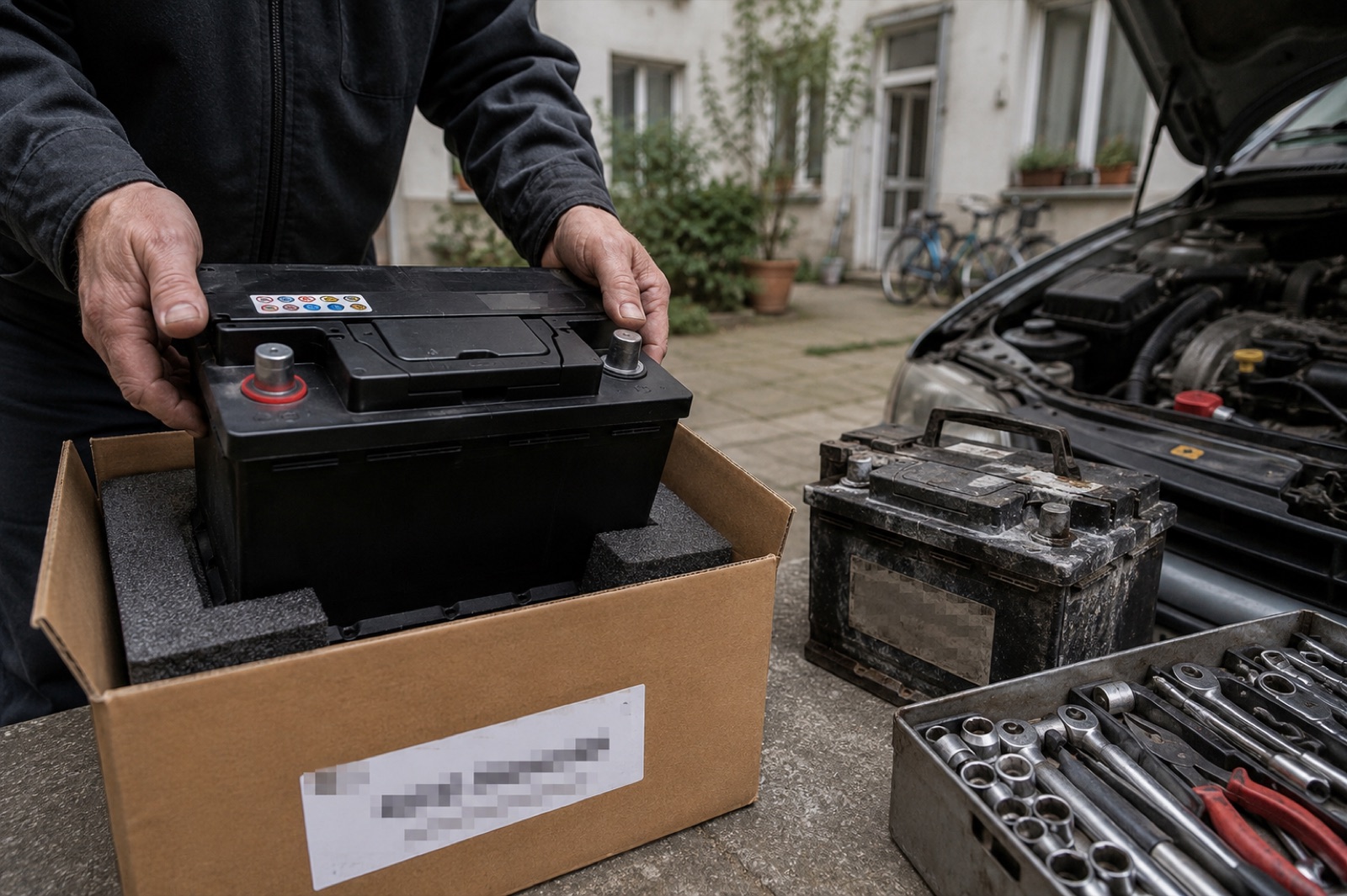 Remplacement de batterie voiture neuve a Anderlecht - installation sur place ABD