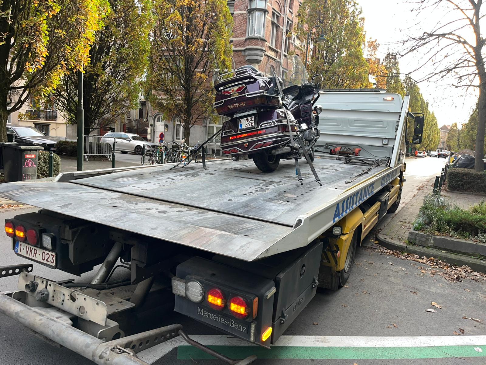 Remorquage moto sur plateau ABD Depannage